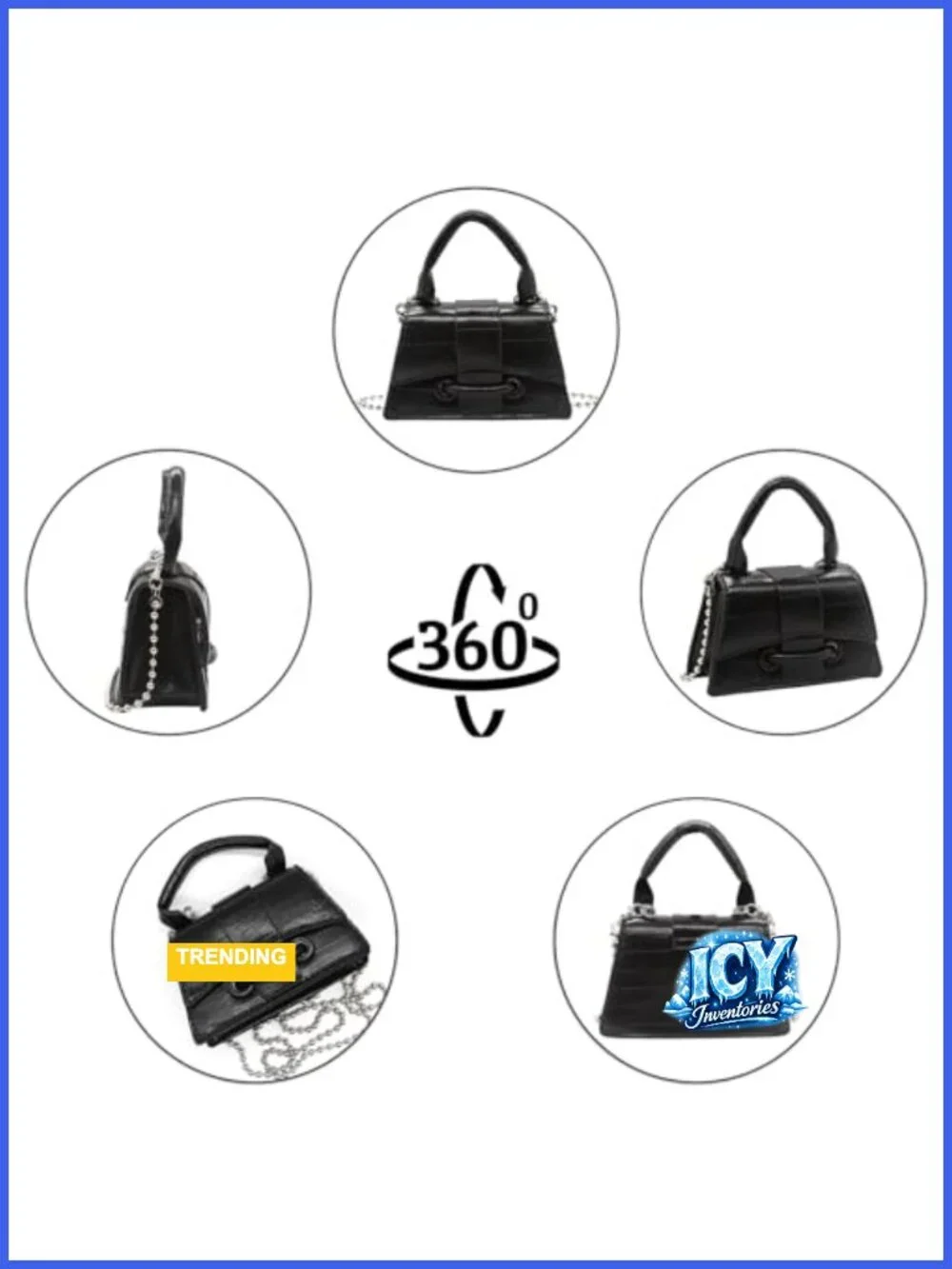 Mini Crossbody Bag for Women with Embossed Crocodile Texture Faux Leather,
